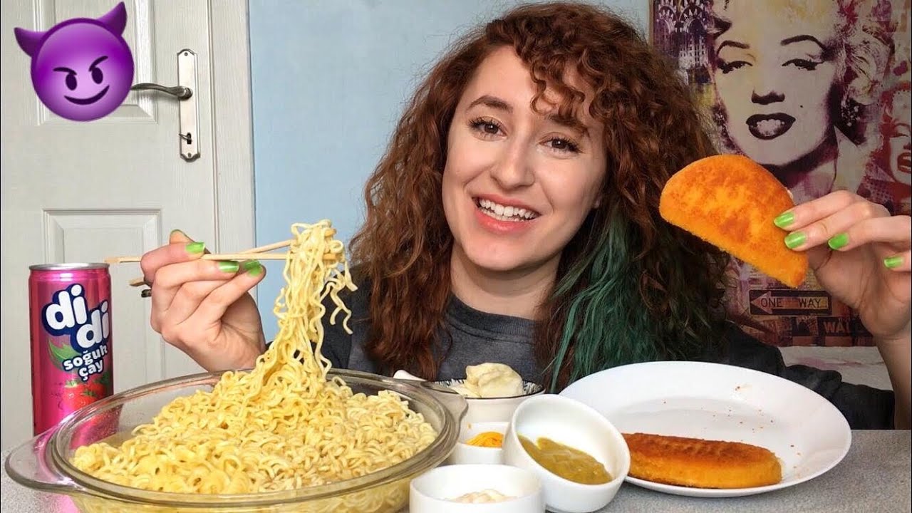 ÇİRKEF KAYNANAMA BENİ YAR ETMEDİNİZ! NOODLE 🍝 CORDON BLEU MUKBANG