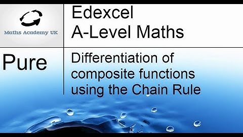 Differentiation using the Chain Rule