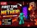 🚨 LIVE: I Entered The Nether And Instantly Regretted It! 😱🔥