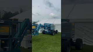 From Empty Park to Festival Ready 🎪✨ #BigMalarkeyFestival #PoweredAccess #CherryPicker #Hull