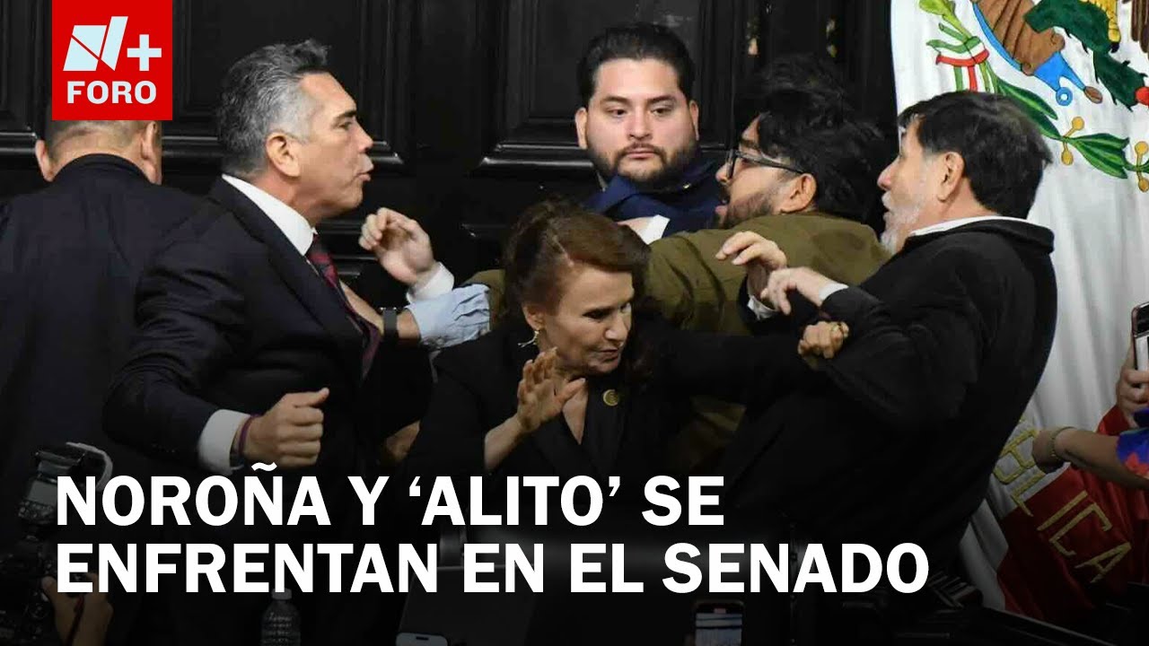 Pelea en el Senado mexicano entre dos representantes