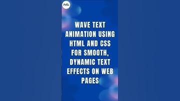 🌊 Create a Wave Text Animation in 60 Seconds! ⏱️ (HTML, CSS) #shorts