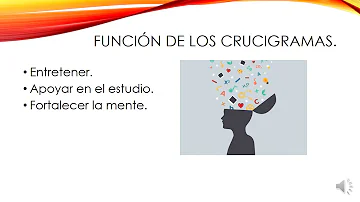 ¿Cuál es la función y las características de los crucigramas?