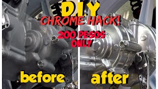 D.i.y chrome cheap hack effective | how to polish cvt crankcase engine cover for aerox |