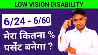 Low vision disability percentage kaise nikale | #lowvision | #omtalk