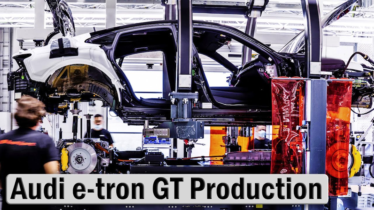 Audi e-tron GT  Production - All Electric Car Assembly Line Böllinger Höfe at the Neckarsulm