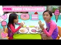 Eating only pink food for 24 hours challenge