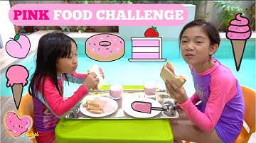 Eating Only Pink Food for 24 Hours Challenge