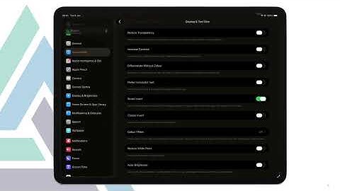 Accessibility - Visual Support with Smart Invert and Classic Invert