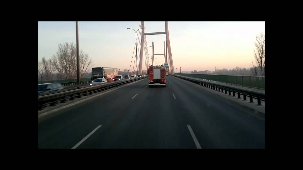 Zwiedzamy Warszawę z JRG SGSP czyli GBA i GCBA alarmowo przez miasto CZ. 1