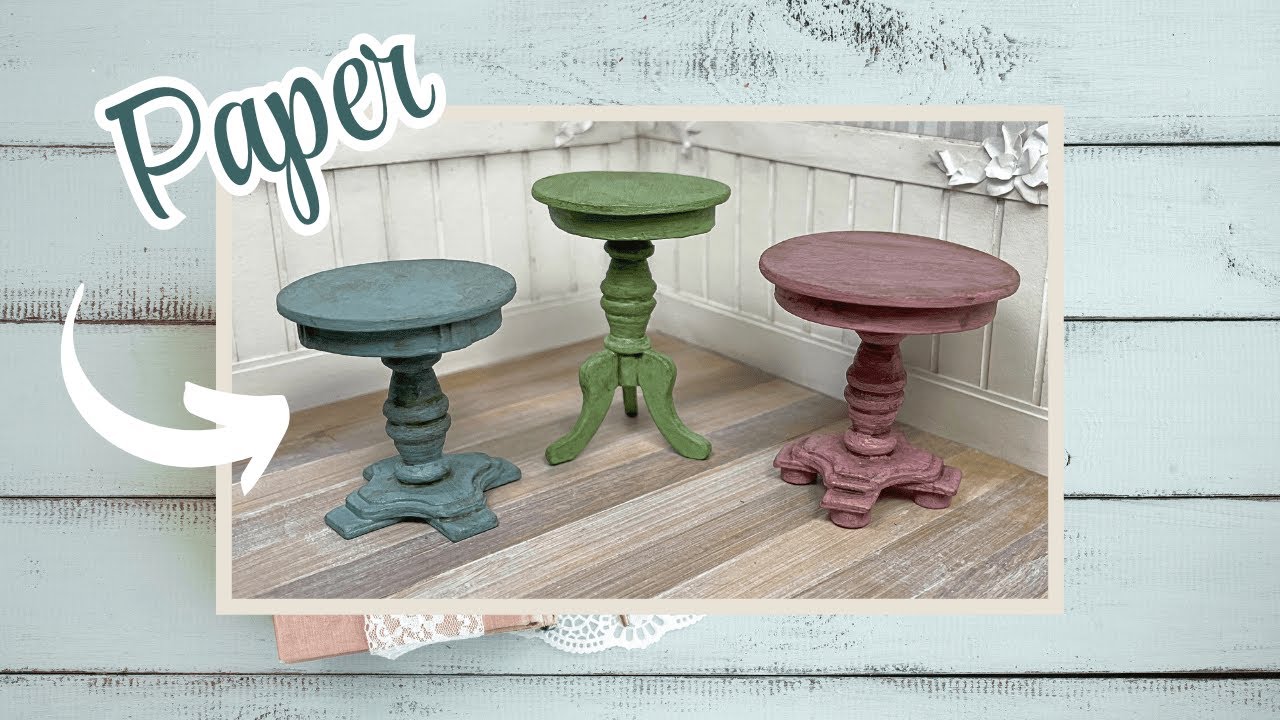 Create a Tiny Dollhouse Table Entirely Out Of Paper