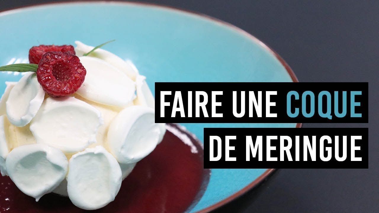 FAIRE UNE COQUE DE MERINGUE 🍰 - YouTube