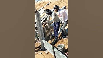 How to move precast RCC readymade columns by labor #readymade #precast #wall