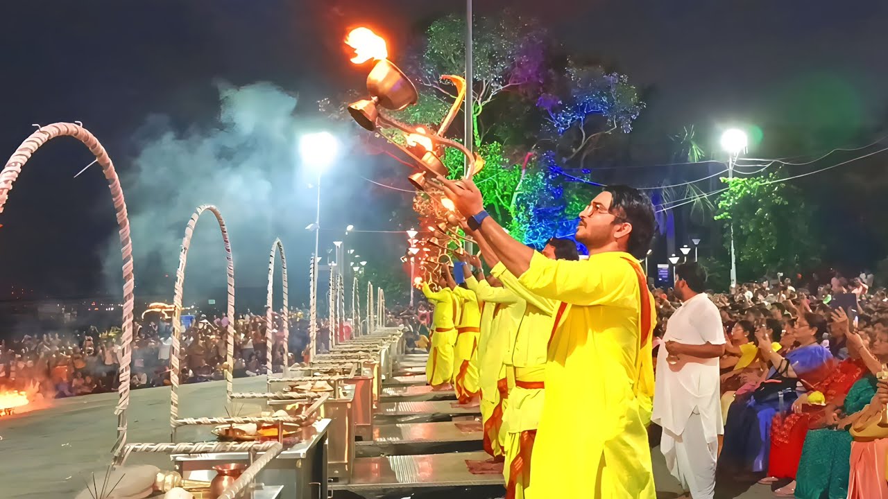 kolkata-babughat-ganga-aarti-full-video-kolkata-ganga-aarti-video