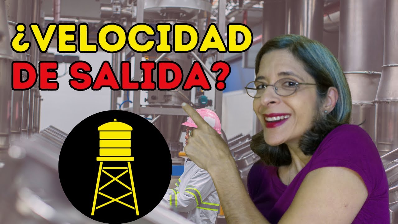 ¿Cómo calcular la velocidad de salida del fluido del tanque?