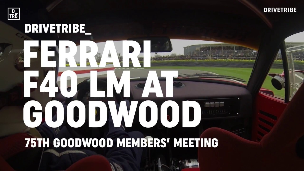 Flat out in a Ferrari F40 LM 75th Goodwood Members' Meeting YouTube