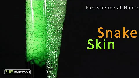 Experiments with Dry Ice   - Snake Skin Soap Bubbles