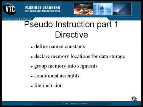 05 04  Pseudo Instructions pt  1 SL03T2rXkz0