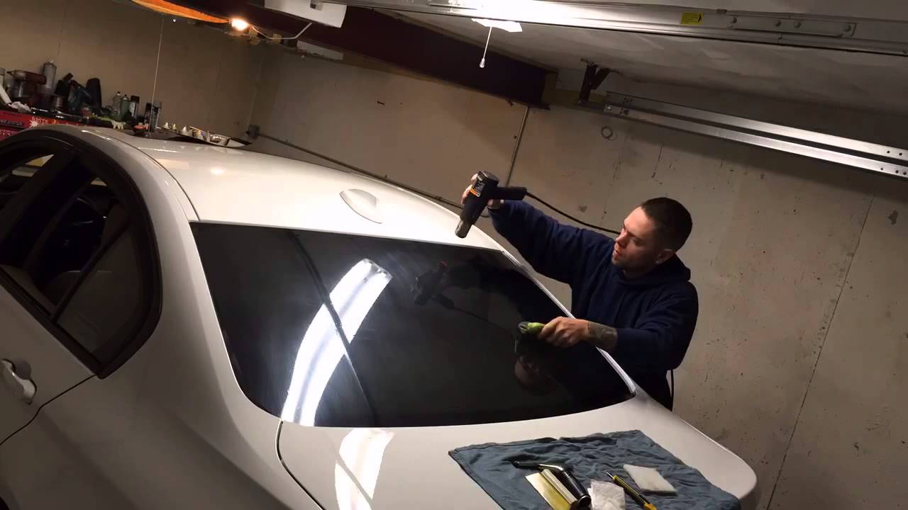 Tinting back window BMW 3series - YouTube