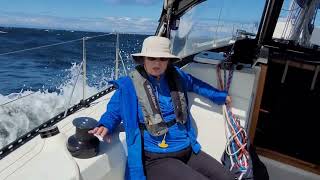 Crossing Strait of Juan De Fuca in heavy weather.