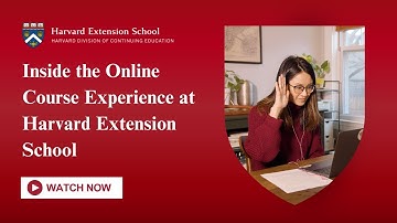 Inside the Online Course Experience at Harvard Extension School