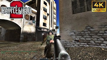 Battlefield 2 (2005) Project Reality Mod 50 vs 50 bot Full 4K gameplay