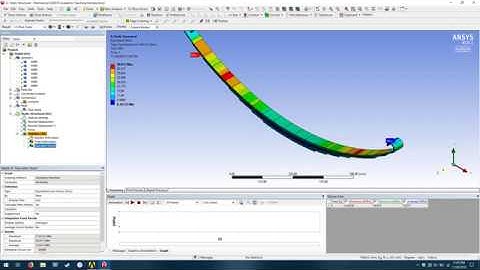 FEM Analysis of Leaf Spring using ANSYS (No Audio)