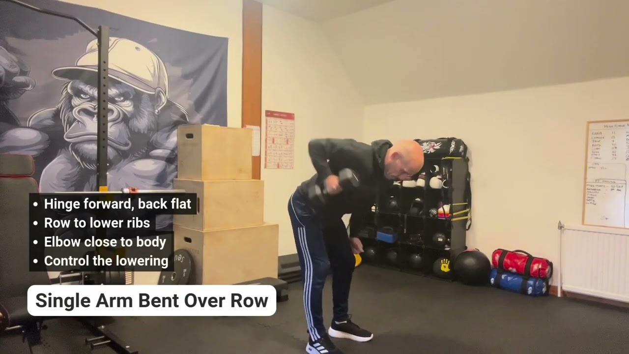 Single-Arm Dumbbell Bent Over Row