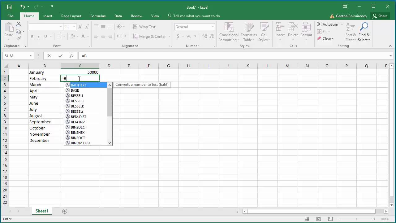 How To Use Auto Fill Feature In Excel 2016 