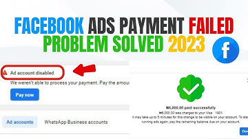 Facebook Ads payment failed problem solved