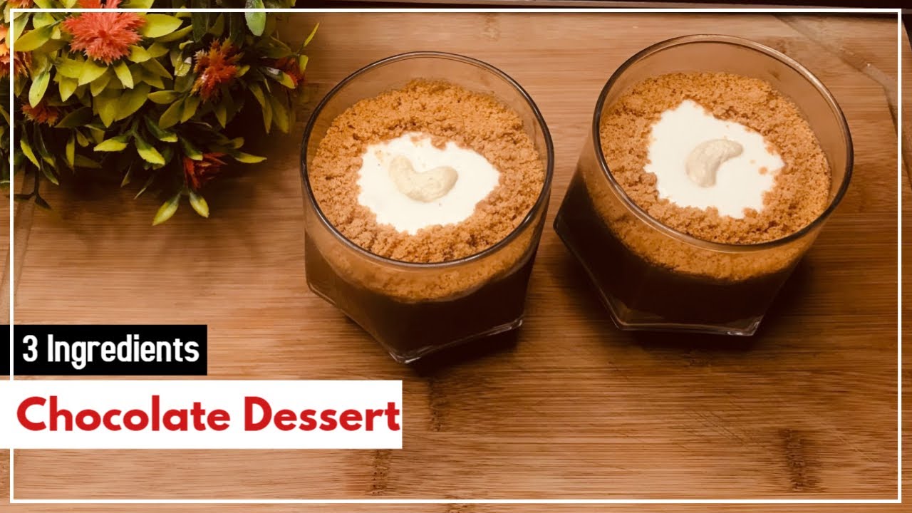Easy 3 Ingredients Chocolate Dessert | Flavour Fiesta by Sehar | Homemade Recipes