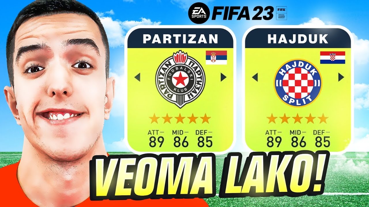 UBACILI SU HRVATSKU I SRPSKU LIGU U FIFU! FIFA 23 MOD