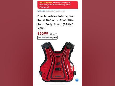 Thor Sentinel LTD Roost Deflector Motocross Body Armour Adult - Black