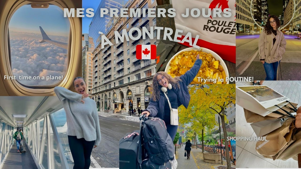 FIRST DAYS IN CANADA 🇨🇦 from Casa 🇲🇦 to Montreal | Shopping, trying food, visiting 🌟💕