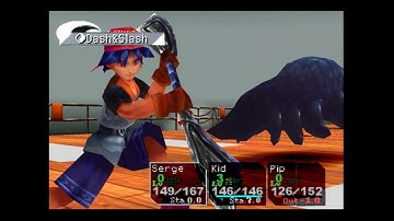 Chrono Cross - 58 S.S. Invincible (Other) - Pt 6 BOSS Dead Head - & leaving ship