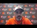 Browns coach Kevin Stefanski discusses the struggles of the run game in the loss to the Jets.