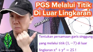 PGS Melalui Titik Di Luar Lingkaran (Mat SMA)