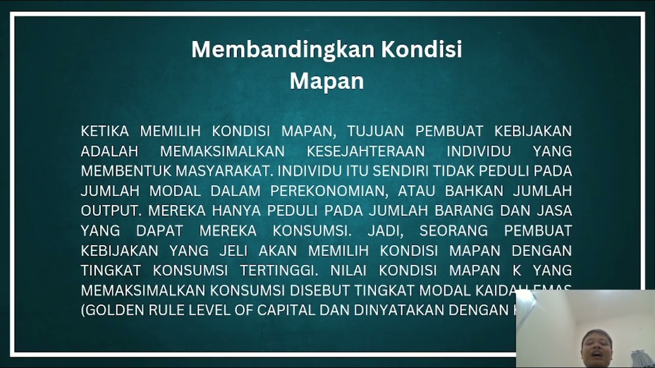 Materi BAB 7 Mengenai Pertumbuhan Ekonomi I : Akumulasi Modal Dan Pertumbuhan Populasi