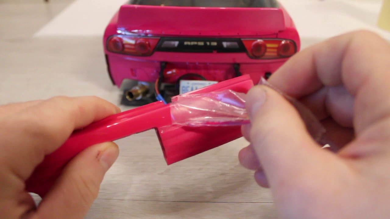 ABC Hobby Nissan Silvia 180SX RPS13 -- rear Bumper with magnet Mount