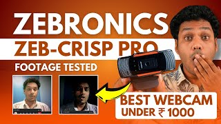 Best Webcam Under 1000 Rupees - Zebronics Zeb-Crisp Pro Digital Zoom Webcam
