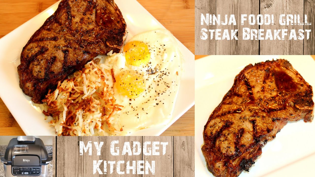 Ninja Foodi Grill Review - Ninja Foodi Steak and Potatoes