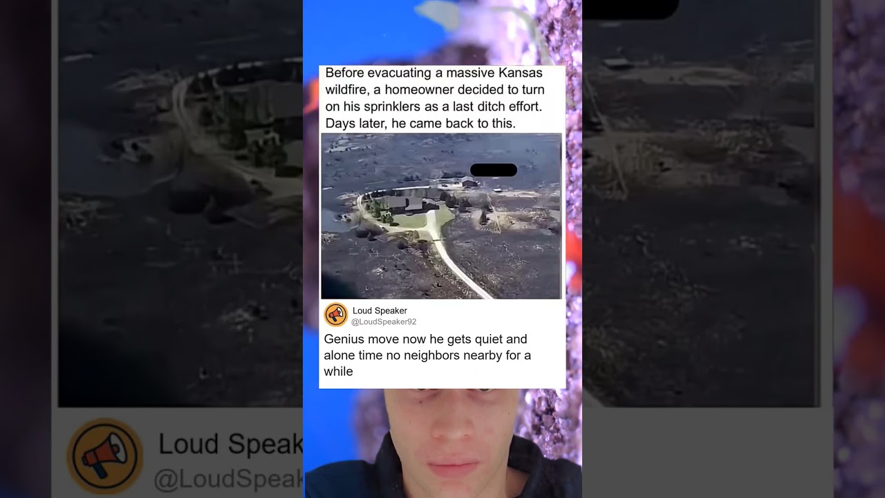 Kansas Wildfire Hack Sprinklers Save Lone House
