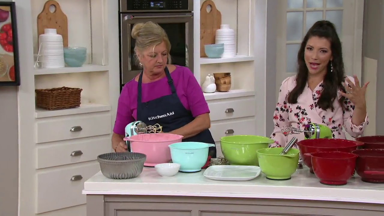 KitchenAid Set of 3 Non-Slip Mixing Bowls on QVC
