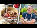 BEST Strawberry &amp; Rhubarb Crumble Recipe!