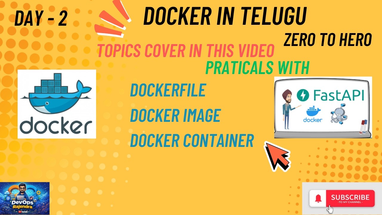 Day-2 of Docker | DockerFile Docker Image Docker Container | #devops # ...