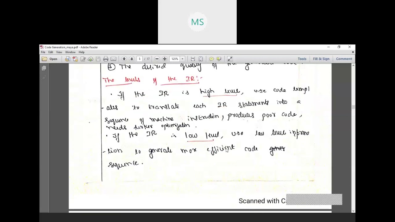 Issues in Code Generator From Maya B S BIT - YouTube