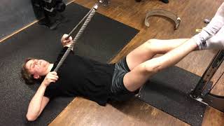Lay down face pull