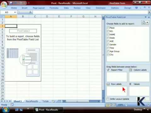 Excel 2007 Tip: Pivot Tables