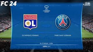 Olympique Lyonnais vs PSG | Semi Final | First Leg | UEFA Women's Champions League | FC 24 |