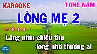 Karaoke Lòng Mẹ 2 Tone Nam Nhạc Sống Rumba
